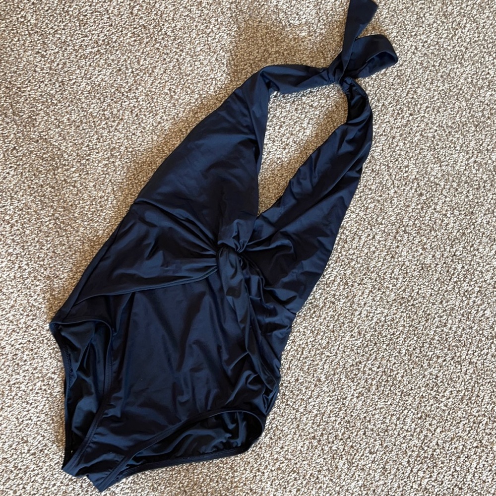 Michael Kors Black 14 One Piece Swimsuit Twist